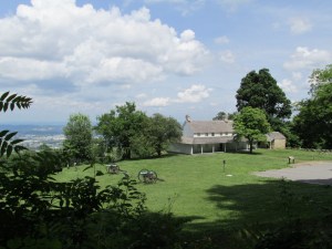 View of Cravens House with Chattanooga in the background